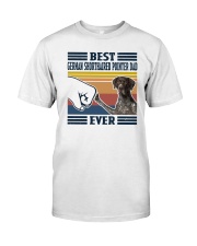 Vintage Best German Shorthaired Pointer Dad Shirt Classic T-Shirt front
