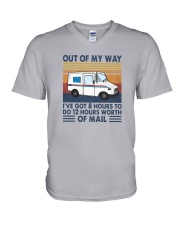 Vintage Out Of My Way Ive Got 8 Hours To Do Shirt V-Neck T-Shirt thumbnail