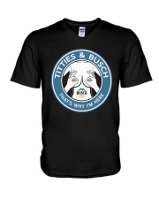 Titties And Busch That's Why I'm Here Shirt V-Neck T-Shirt thumbnail