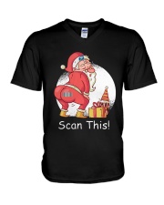 Santa Butt Scan This Shirt V-Neck T-Shirt thumbnail