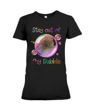 Leopard Sunflower Stay Out Of My Bubble Shirt Premium Fit Ladies Tee thumbnail