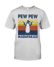 Vintage Penguin Pew Pew Madafakas Shirt Premium Fit Mens Tee thumbnail