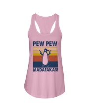 Vintage Penguin Pew Pew Madafakas Shirt Ladies Flowy Tank thumbnail