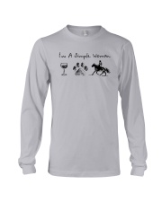 I'm A Simple Woman Like Wine Dog Horse Shirt Long Sleeve Tee thumbnail