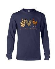 Peace Love And Chickens Shirt Long Sleeve Tee thumbnail
