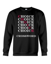 T Shirt Choice Crossword Crewneck Sweatshirt thumbnail