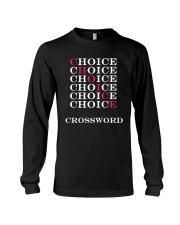 T Shirt Choice Crossword Long Sleeve Tee thumbnail