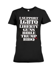 Belles Smokin BBQ Shirt Premium Fit Ladies Tee thumbnail