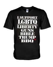 Belles Smokin BBQ Shirt V-Neck T-Shirt thumbnail