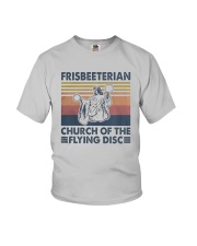 Vintage Frisbeeterian Church Of The Flying Shirt Youth T-Shirt thumbnail