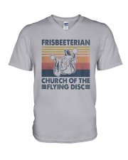 Vintage Frisbeeterian Church Of The Flying Shirt V-Neck T-Shirt thumbnail