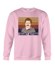 Vintage Ron Swanson I Regret Nothing Shirt Crewneck Sweatshirt thumbnail