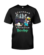 Stay Home And Watch Rick And Morty Shirt Premium Fit Mens Tee thumbnail
