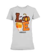 Halloween Pumpkin Love Nurselife Shirt Premium Fit Ladies Tee thumbnail