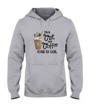 Im A Cat And Coffee Kind Of Girl Shirt Hooded Sweatshirt thumbnail
