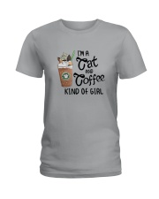 Im A Cat And Coffee Kind Of Girl Shirt Ladies T-Shirt thumbnail