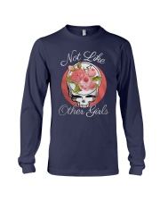 Flower Skull Not Like Other Girls Shirt Long Sleeve Tee thumbnail