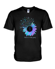 Sunflower Choose To Keep Going Shirt V-Neck T-Shirt thumbnail