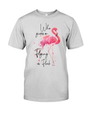 Flamingo Who Gives A Flying Flock Shirt Premium Fit Mens Tee thumbnail