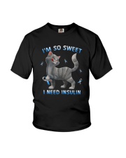 Cat Im So Sweet I Need Insulin Shirt Youth T-Shirt thumbnail