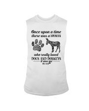 A Woman Who Really Loved Dogs And Donkeys Shirt Sleeveless Tee thumbnail