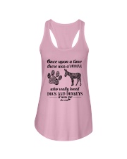 A Woman Who Really Loved Dogs And Donkeys Shirt Ladies Flowy Tank thumbnail