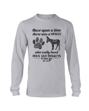 A Woman Who Really Loved Dogs And Donkeys Shirt Long Sleeve Tee thumbnail