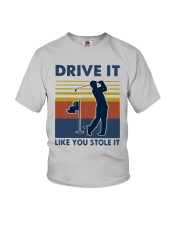 Vintage Golf Drive It Like You Stole It Shirt Youth T-Shirt thumbnail