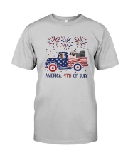 Pug Car America 4th Of July Shirt Classic T-Shirt tile