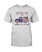 Pug Car America 4th Of July Shirt Premium Fit Mens Tee thumbnail
