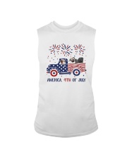 Pug Car America 4th Of July Shirt Sleeveless Tee thumbnail