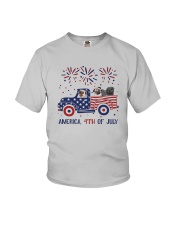 Pug Car America 4th Of July Shirt Youth T-Shirt thumbnail