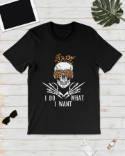 Skull I Do What I Want Shirt Classic T-Shirt lifestyle-mens-crewneck-front-17