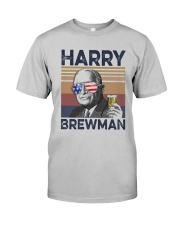Vintage Drinking Beer Harry Brewman Shirt Classic T-Shirt tile