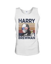 Vintage Drinking Beer Harry Brewman Shirt Unisex Tank thumbnail