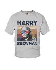 Vintage Drinking Beer Harry Brewman Shirt Youth T-Shirt thumbnail
