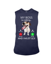Russell Terrier My Boss Is Calling And I Shirt Sleeveless Tee thumbnail