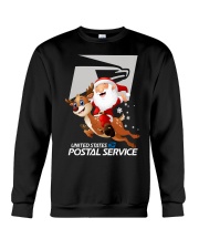 Santa Riding Deer United States Postal Shirt Crewneck Sweatshirt thumbnail