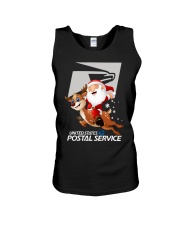 Santa Riding Deer United States Postal Shirt Unisex Tank thumbnail