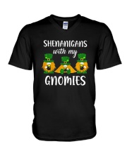 Saint Patricks Day Shenanigans With Gnomies Shirt V-Neck T-Shirt thumbnail