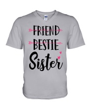 No Friend Bestie Sister Shirt V-Neck T-Shirt thumbnail