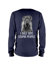 Pug I Only Bite Stupid People Shirt Long Sleeve Tee thumbnail