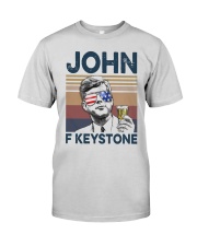 Vintage Drinking Beer John F Keystone Shirt Premium Fit Mens Tee thumbnail