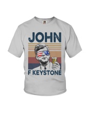 Vintage Drinking Beer John F Keystone Shirt Youth T-Shirt thumbnail