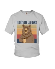 Vintage Je Déteste Les Gens Shirt Youth T-Shirt thumbnail