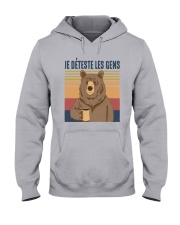 Vintage Je Déteste Les Gens Shirt Hooded Sweatshirt thumbnail