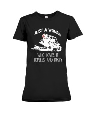 Just A Woman Who Loves It Topless And Dirty Shirt Premium Fit Ladies Tee thumbnail