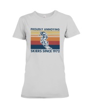 Vintage Proudly Annoying Skiers Since 1972 Shirt Premium Fit Ladies Tee thumbnail