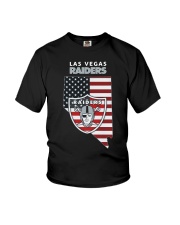 American Flag Las Vegas Raiders Shirt Youth T-Shirt thumbnail