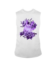 Rock N Roll Sign Language Purple Roses Shirt Sleeveless Tee thumbnail